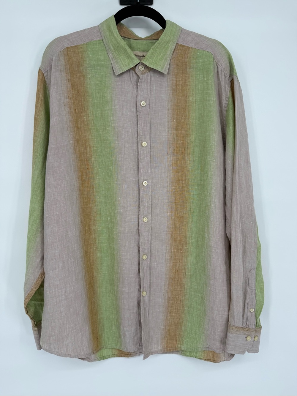 Tommy Bahama 100% Linen Camp Shirt XL Coastal Resort Vacation Island Casual Luxe